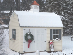 lofted garden shed