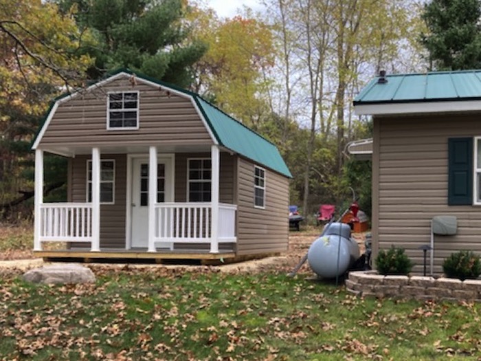lofted cabin with smart panel siding