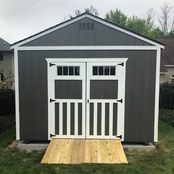 Utility Shed with New Door Style