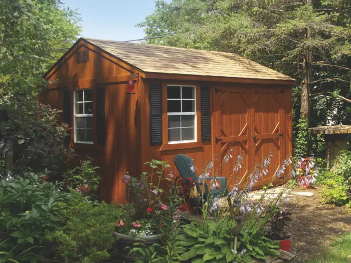 Painted Garden Shed