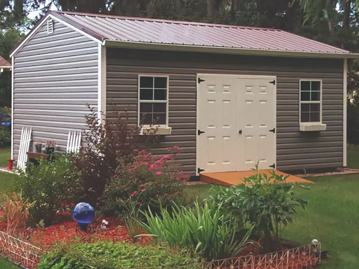 Garden Shed with Metal Roof
