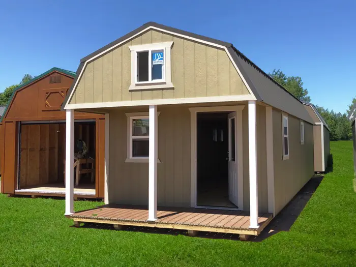 lofted cabin with smart panel siding