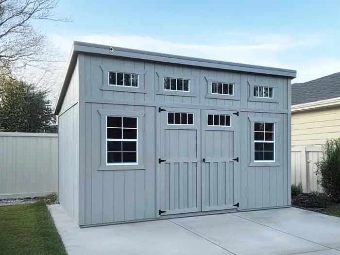 Monoslope Shed